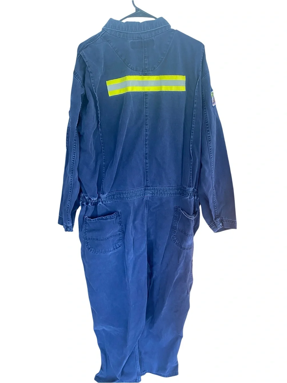 Carhartt FR Work Coveralls Jumpsuit Canvas Cotton Navy Blue Sz. 52 Short